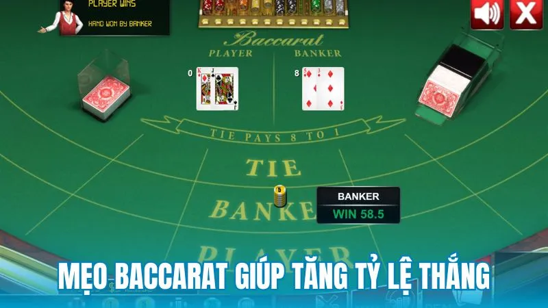 Các mẹo chơi baccarat casino giúp tăng tỷ lệ chiến thắng